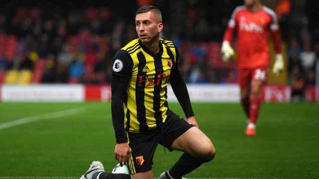 Gerard Deulofeu lamentando una ocasión con el Watford / EFE