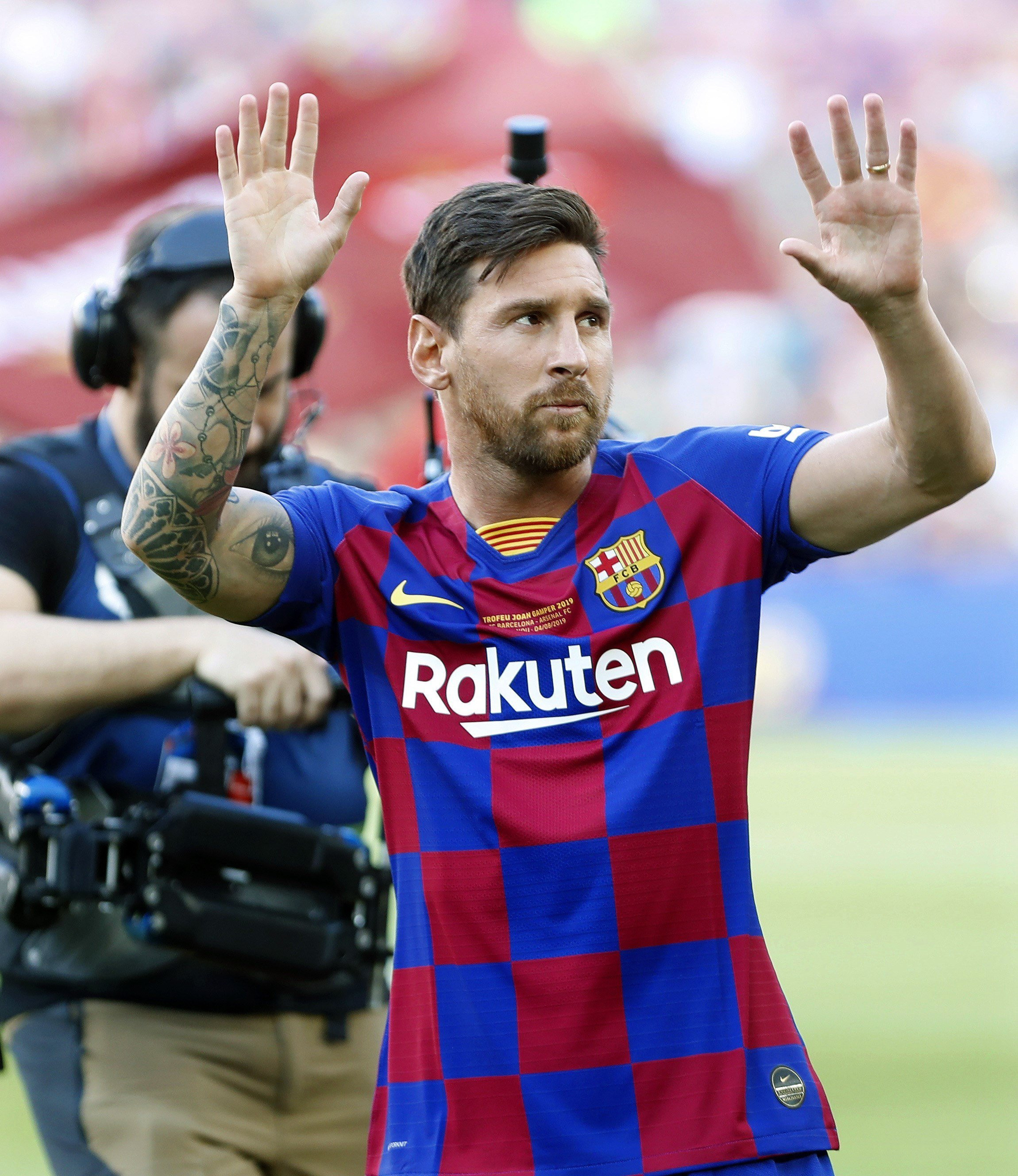 Leo Messi en el Trofeu Joan Gamper / EFE
