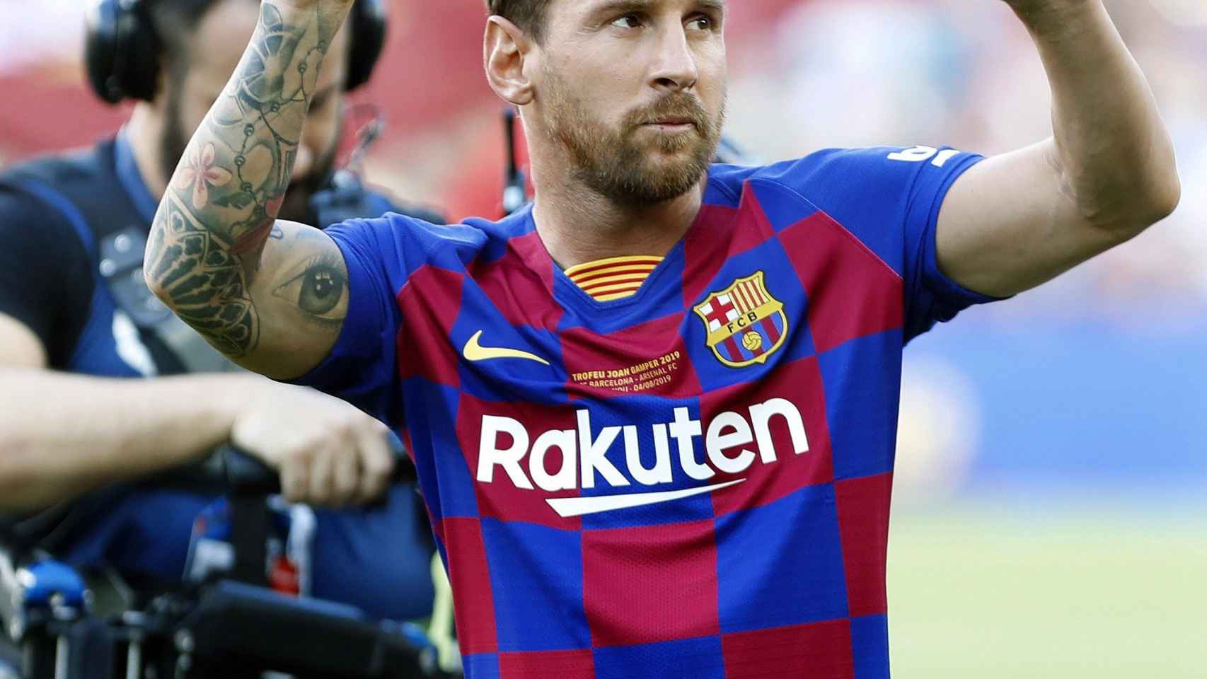 Leo Messi en el Trofeu Joan Gamper / EFE