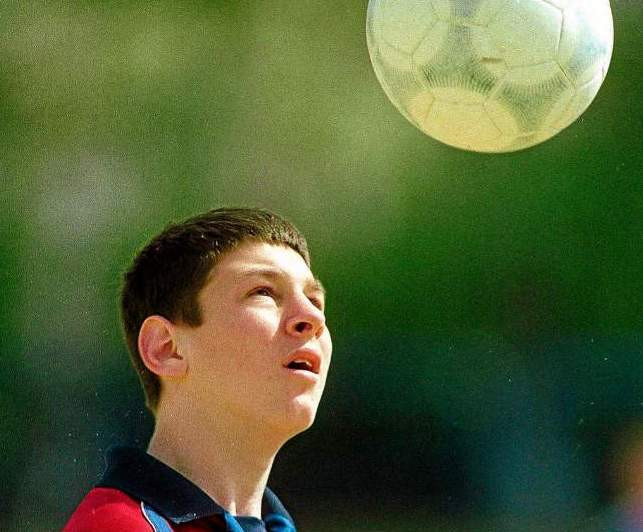Una foto de archivo de Leo Messi, en su etapa como cadete en el Barça / FCB