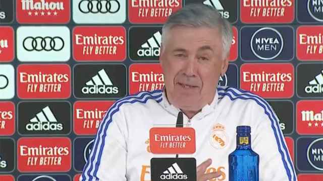 Carlo Ancelotti, durante la rueda de prensa previa al clásico / Redes