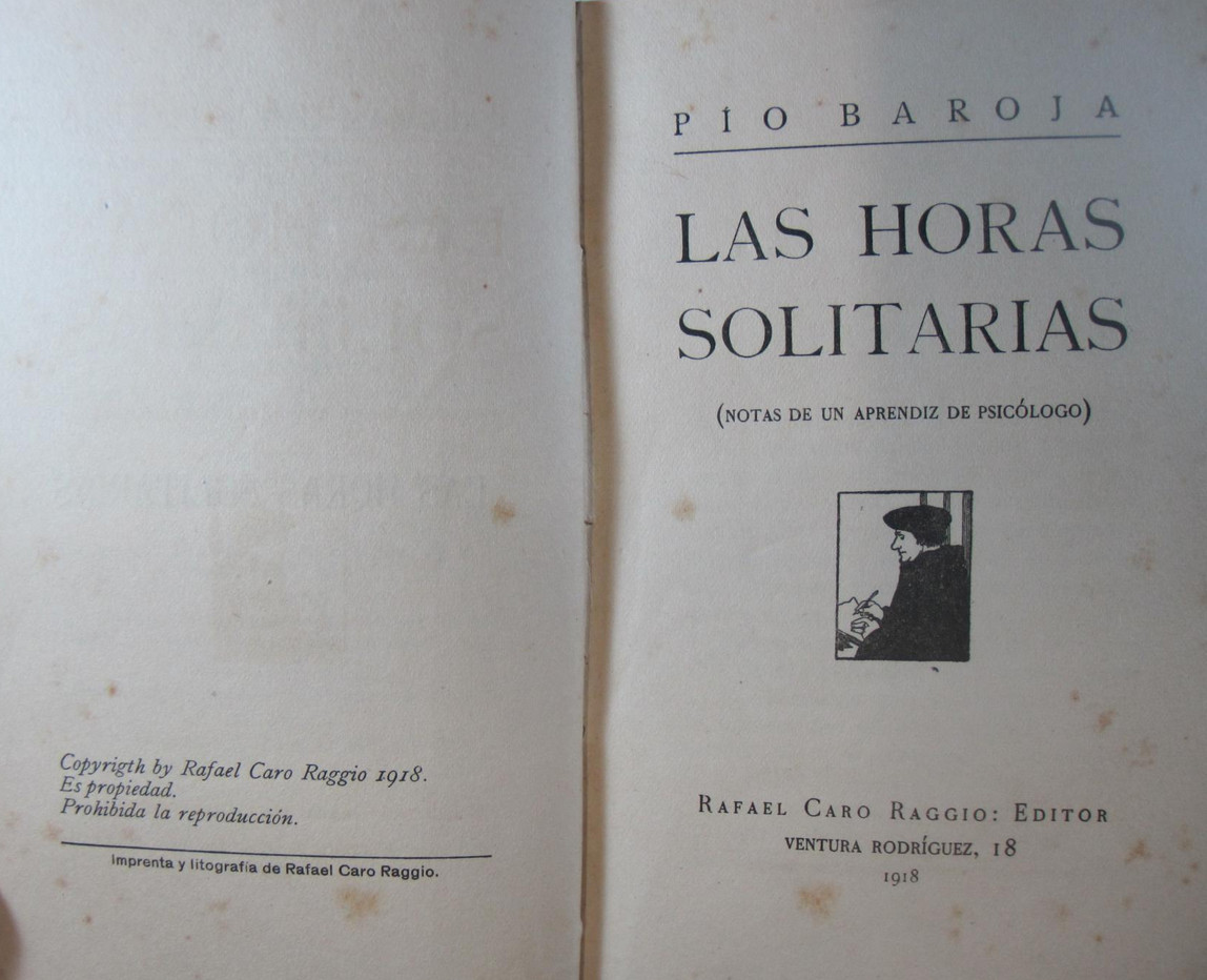 Primera edición de Las horas solitarias (1918) / CARO RAGGIO