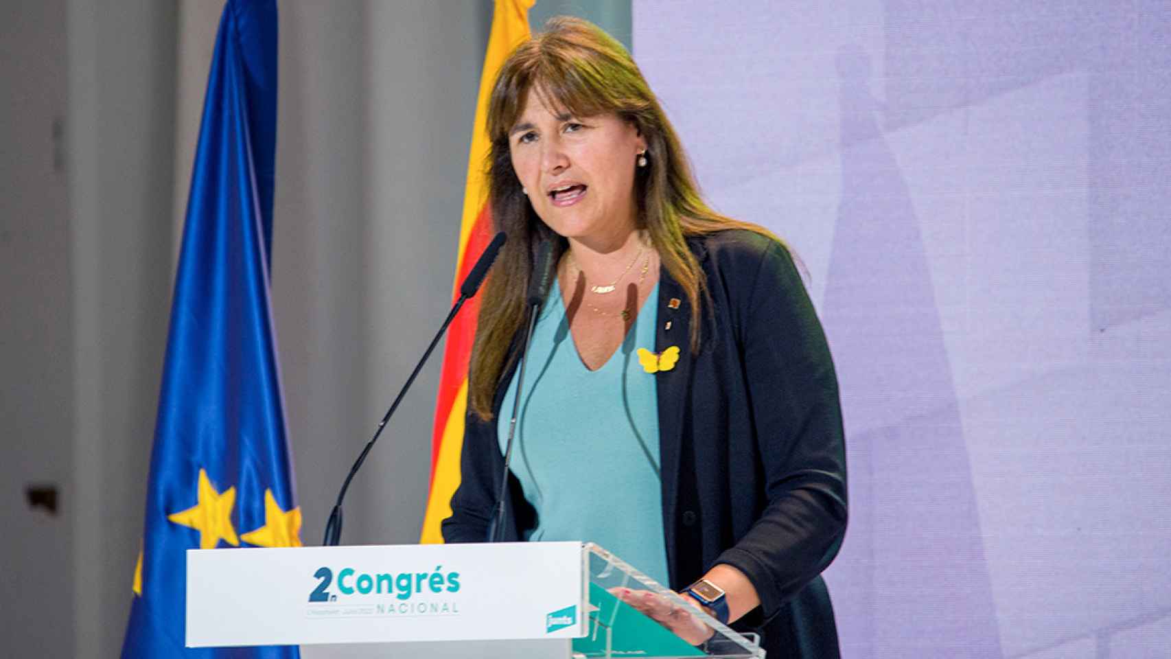 La presidenta del Parlament y de Junts, Laura Borràs, votará a favor de romper el Govern / EUROPA PRESS
