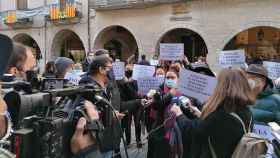 Protesta de vecinos contra los cortes de luz en los barrios periféricos de Girona / AAVV BARRI VELL GIRONA