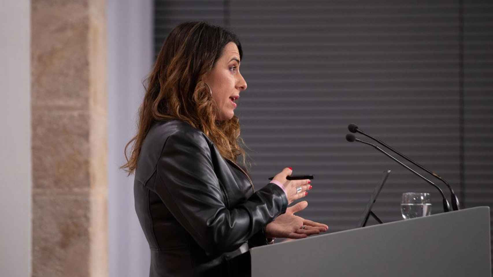 Patrícia Plaja, portavoz del Govern, durante una comparecencia anterior / EP