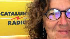 Liz Castro, de la ANC, en los estudios de Catalunya Ràdio / @lizcastro