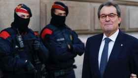 El expresidente de la Generalitat Artur Mas a su llegada al TSJC en la última jornada del juicio del 9N / EFE