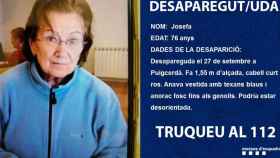 Josefa, la mujer de 76 años desaparecida en Puigcerdà / MOSSOS