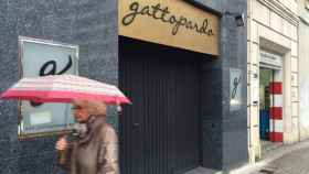 Puerta de la exdiscoteca Gattopardo, donde se abrirá el Cleopatra Barcelona / CG