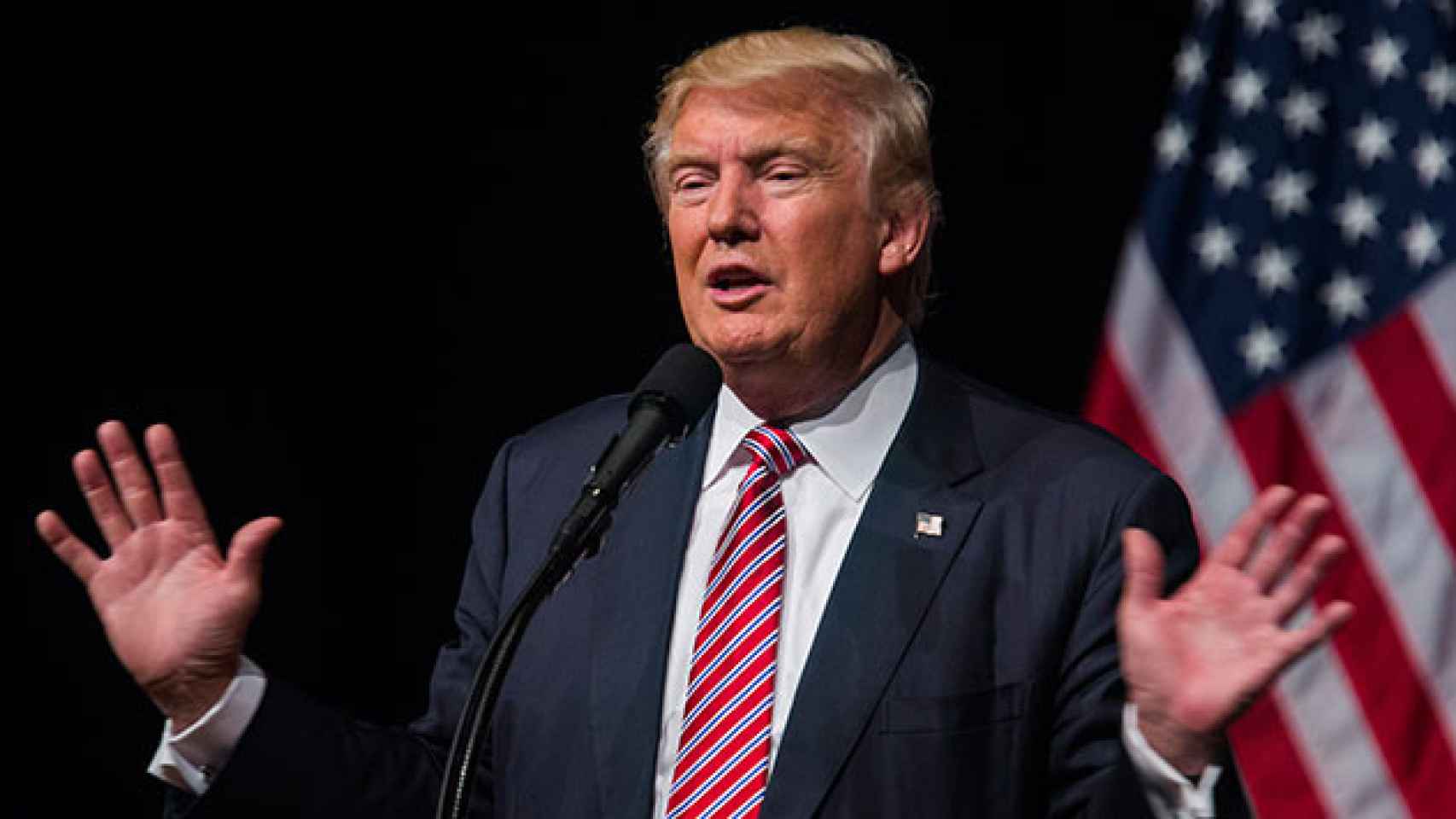 El candidato republicano a la presidencia de EEUU, Donald Trump, en un mitin el 2 de agosto en Virginia. / EFE