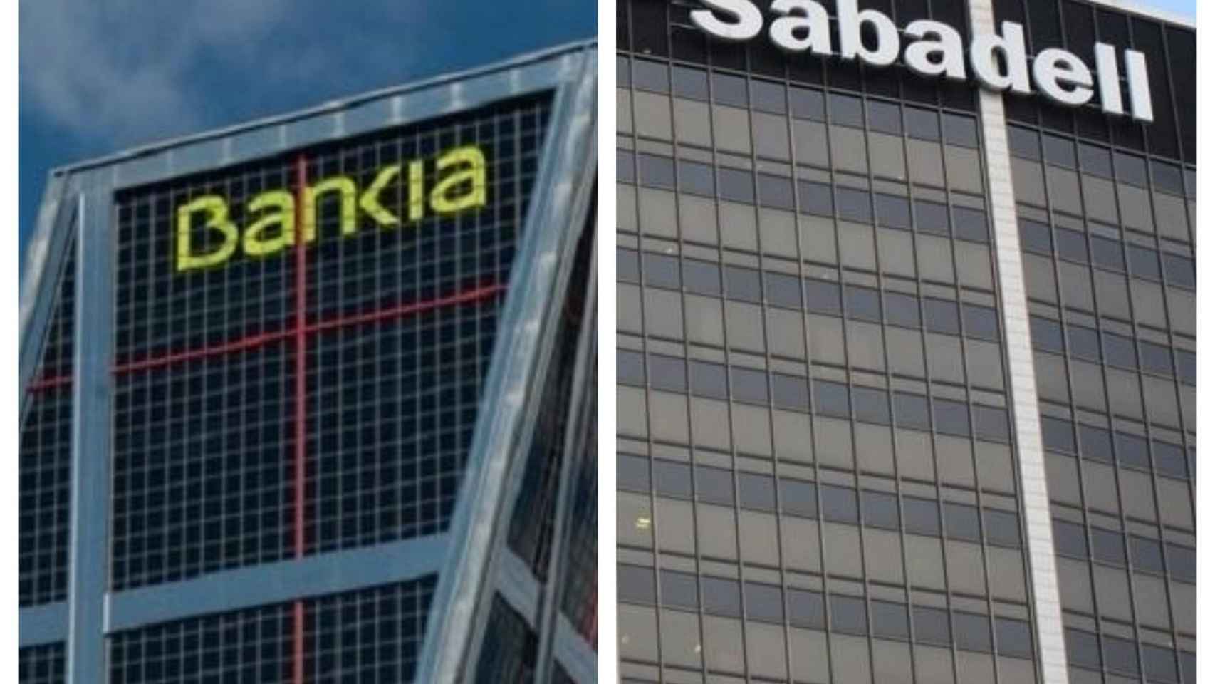 Las sedes de Bankia y Sabadell / EUROPA PRESS