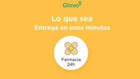 Web de Glovo con el logo de 'Farmacia 24h' / CG