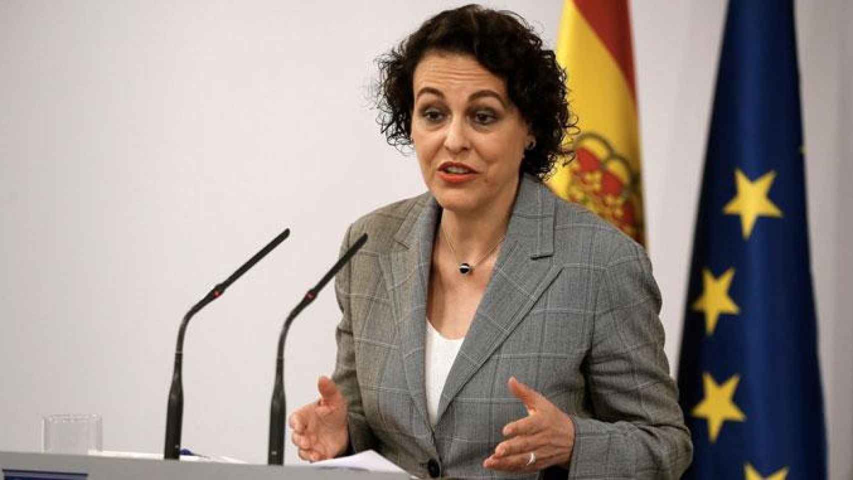 La ministra de Trabajo, Magdalena Valerio, que ha activado el plan de choque contra el fraude en las contrataciones / EFE