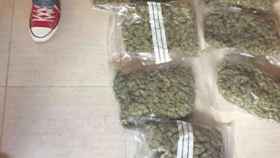 Algunas de las bolsas incautadas en Manises en esta operación contra la marihuana / CG
