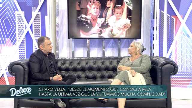Jorge Javier Vázquez con Charo Vega en 'Sálvame Deluxe' / MEDIASET