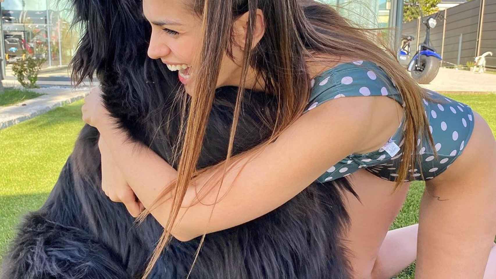 Sara Sálamo y su perro