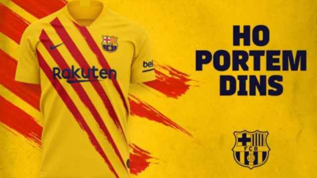 nueva camiseta barça senyera