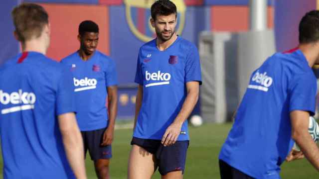 Gerard Piqué en un entrenamiento del FC Barcelona / FC Barcelona