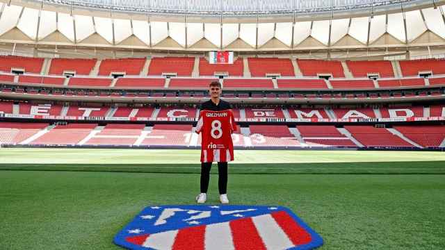 Griezmann en su presentación con el Atleti EFE