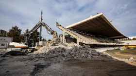 El Miniestadi, durante su demolición | FCB