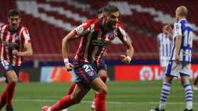 Carrasco celebra un gol contra la Real Sociedad / EFE