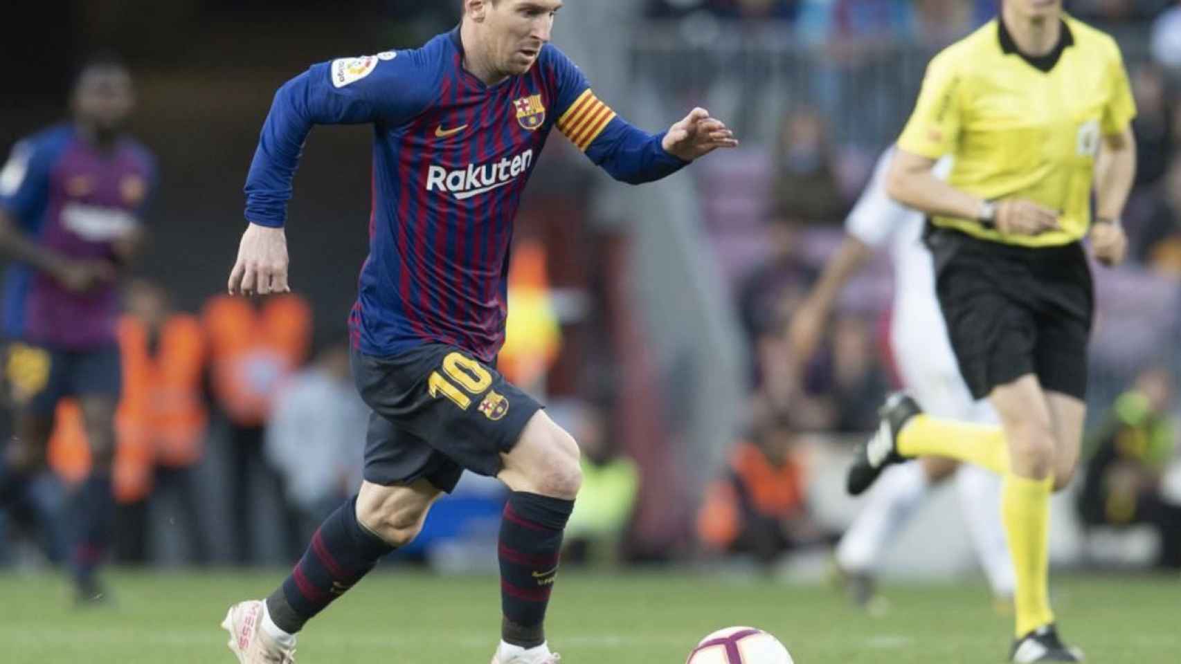 Una foto fe Leo Messi durante un partido del Barça / FCB