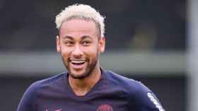 Neymar en un entrenamiento del PSG / EFE