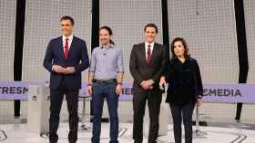 Debate a cuatro en la campaña el 20D en el que Mariano Rajoy no participó.