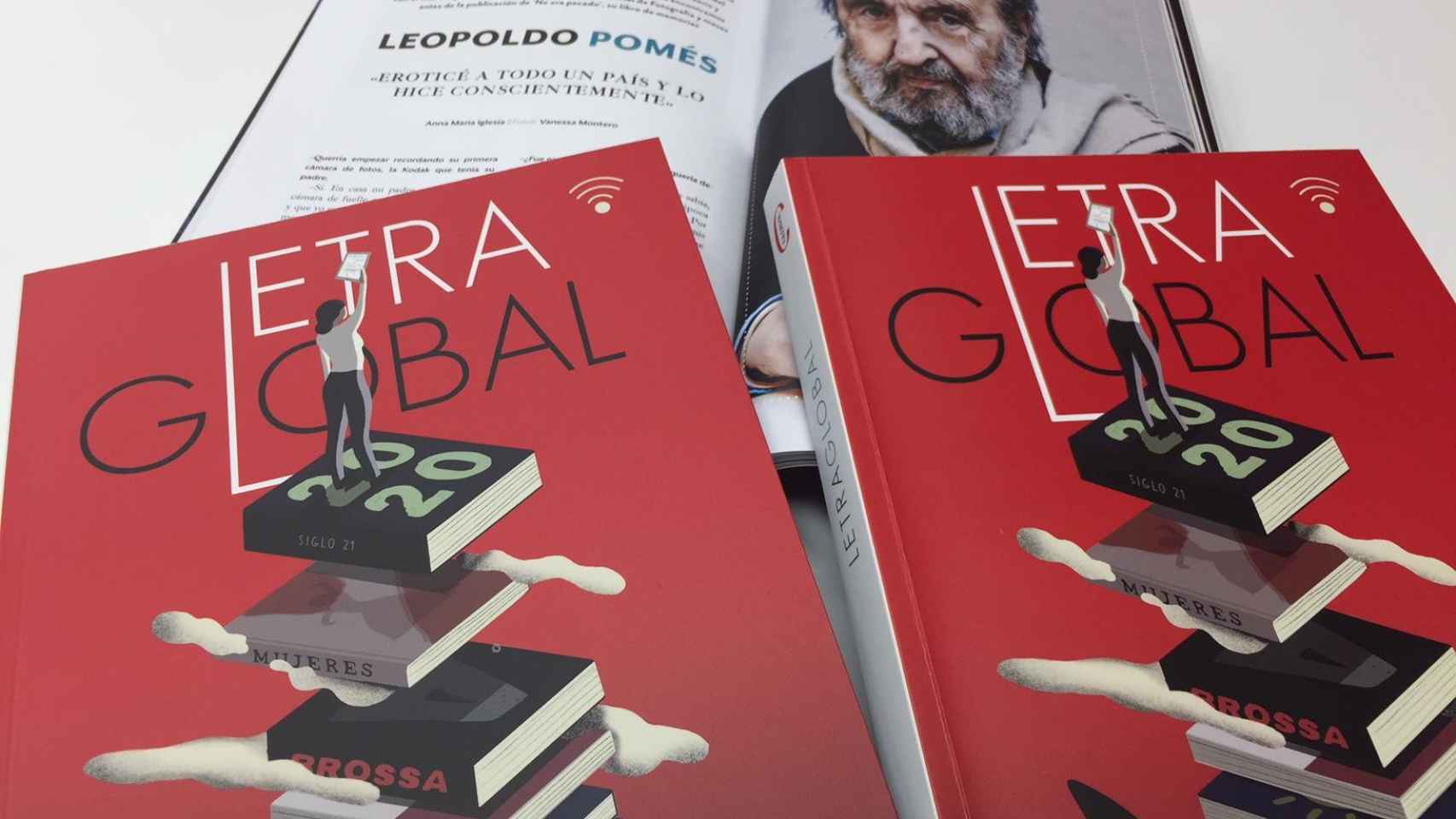 La portada del segundo número de 'Letra Global', con un detalle de la entrevista que se realizó a Leopoldo Pomés / CG