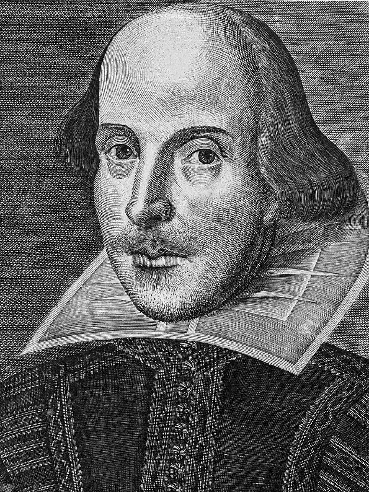 Retrato de William Shakespeare del 'First Folio' (1623)