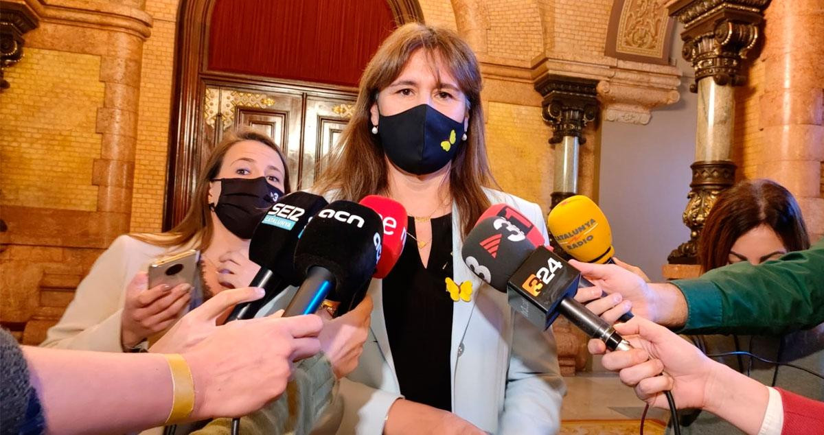 La presidenta del Parlament, Laura Borràs, en la Cámara catalana / EP