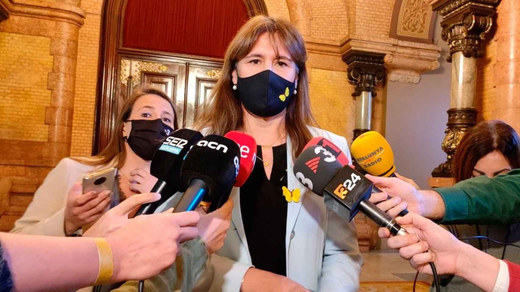 La presidenta del Parlament, Laura Borràs, en la Cámara catalana / EP