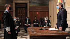 El presidente de la Generalitat, Quim Torra, durante la toma de posesión de los nuevos miembros de la Comisión Jurídica Asesora / GOVERN.CAT
