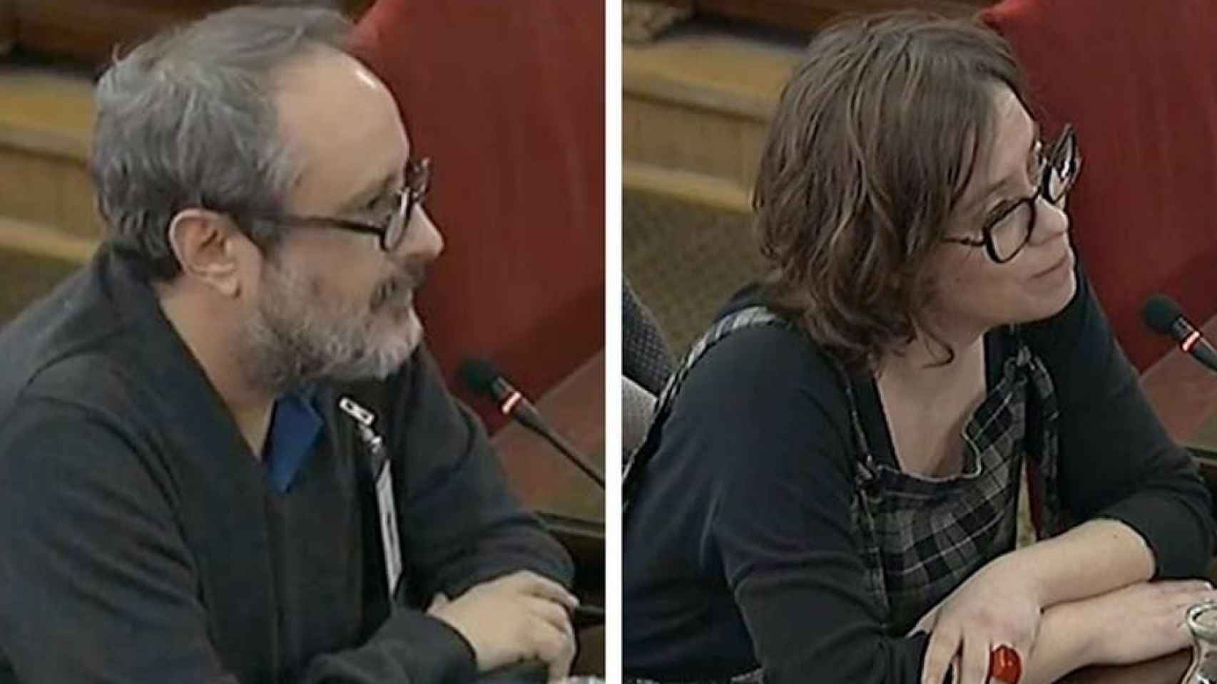 Antonio Baños y Eulàlia Reguant en el Tribunal Supremo / EP