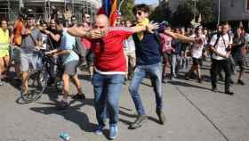 La agresión a un manifestante de Jusapol en Barcelona el 29 de septiembre  / Atlas