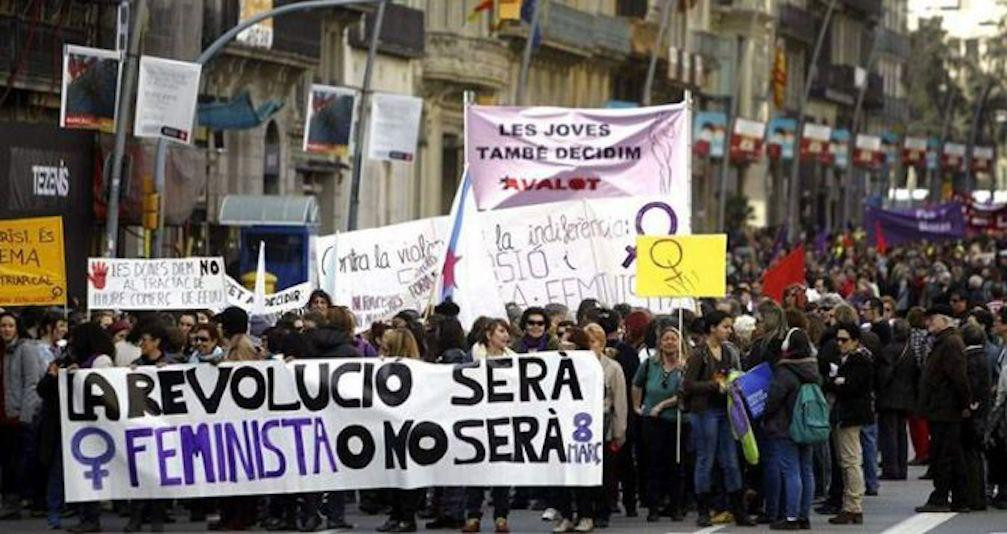 Manifestación del 8 de marzo en Barcelona contra las agresiones / EFE