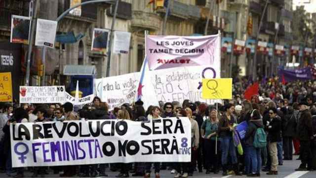 Manifestación del 8 de marzo en Barcelona contra las agresiones / EFE