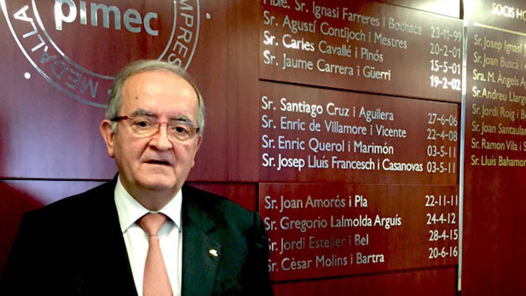 Josep González, presidente de Pimec, en una imagen de archivo / CG