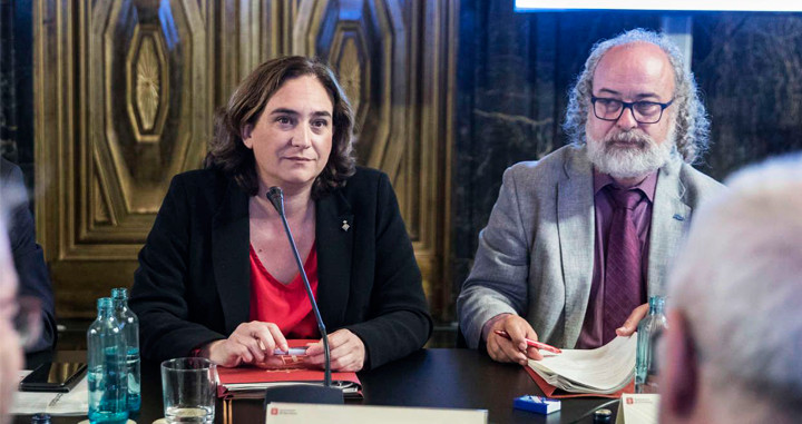 Ada Colau, alcaldesa de Barcelona y Amadeu Recasens, comisionado local de Seguridad / CG