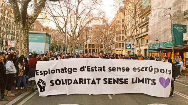 Imagen de la marcha a su inicio en Jardinets de Gracia, en Barcelona / Cedida