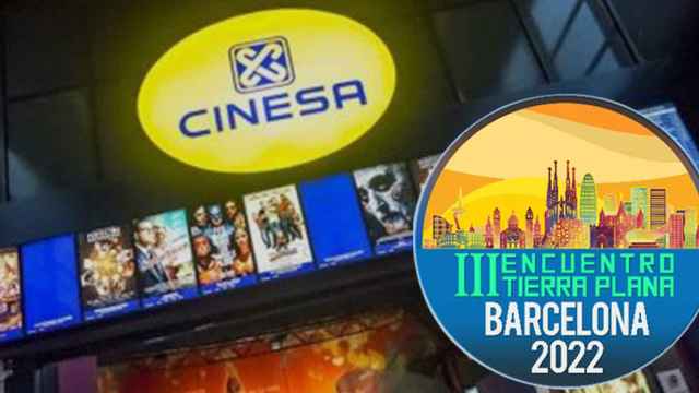 Cinesa alquila una de sus salas en Barcelona a los terraplanistas / FOTOMONTAJE CG