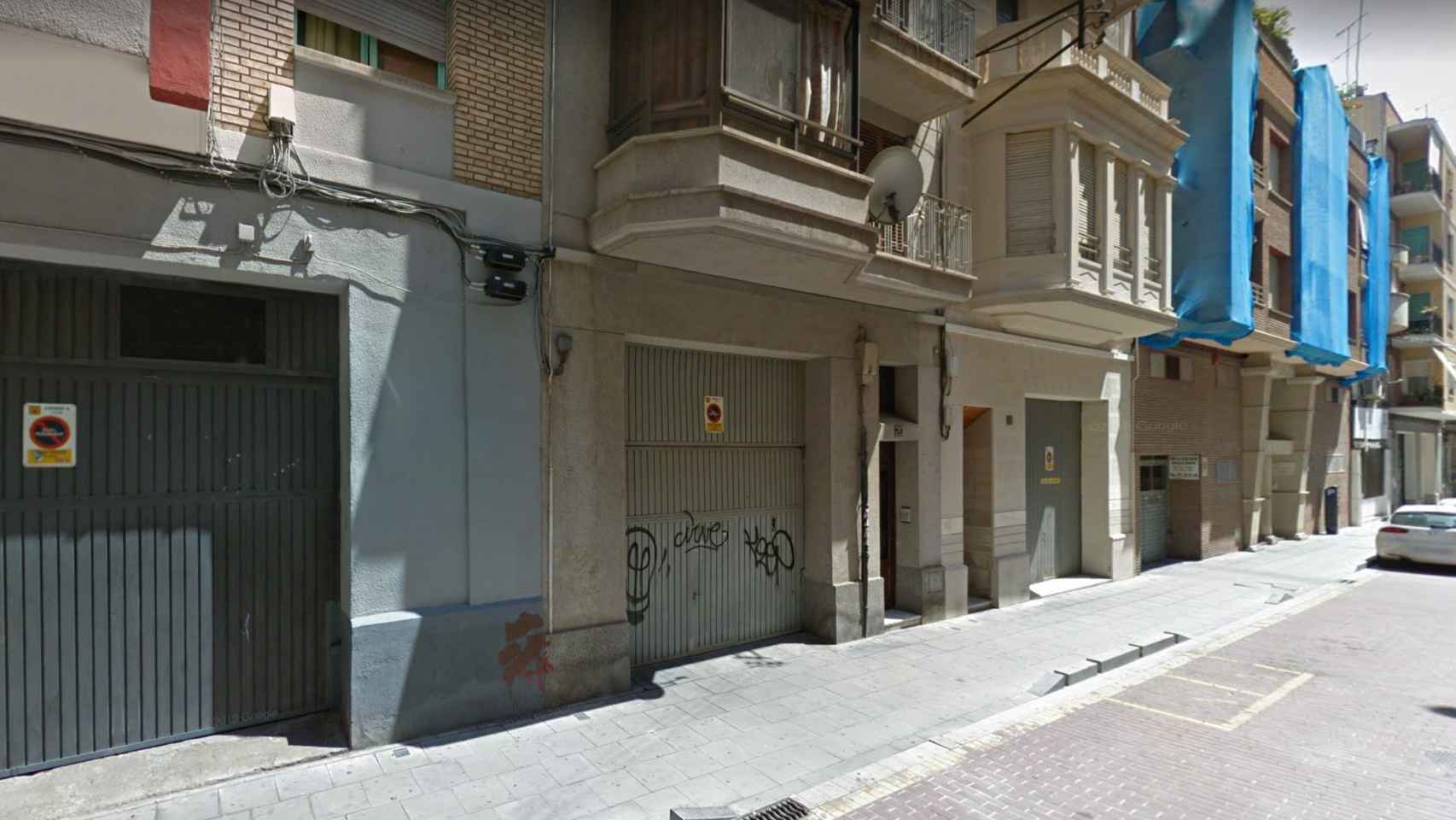 Calle Riu Éssera de Lleida, donde el detenido golpeó a su pareja embarazada / GOOGLE MAPS
