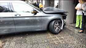 Imagen del coche causante de un accidente de tráfico / @GMDEMOCRATASSTG