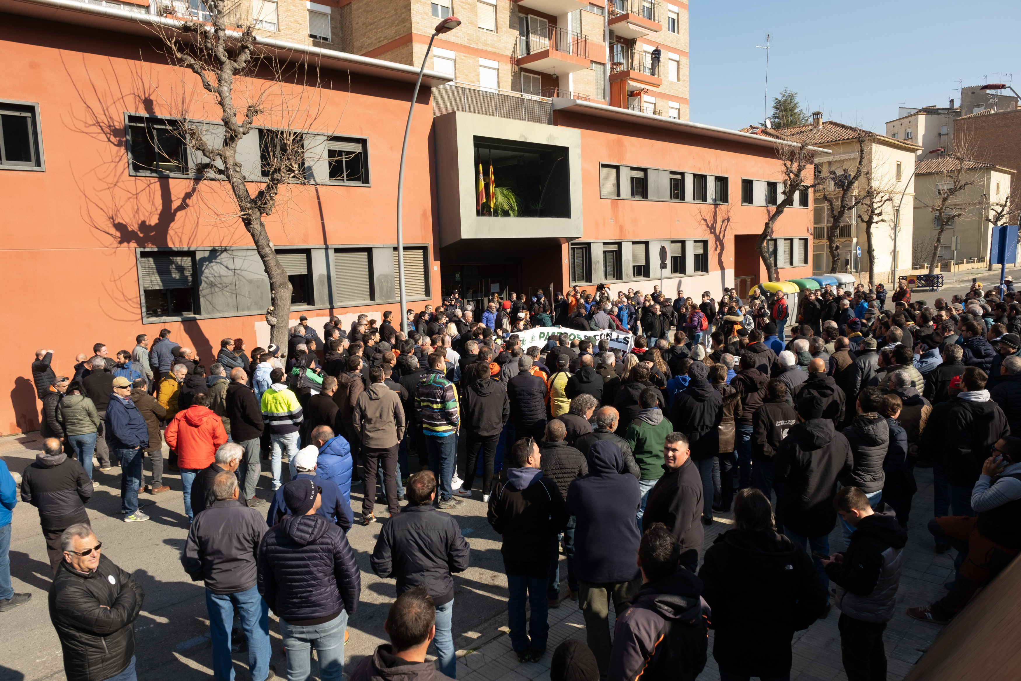 Protesta del pasado viernes ante la sede de Agricultura en Lleida / EP 