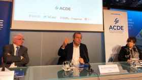 El expresidente del FC Barcelona, Sandro Rosell, en su comparecencia con la ACDE / ESPORTS