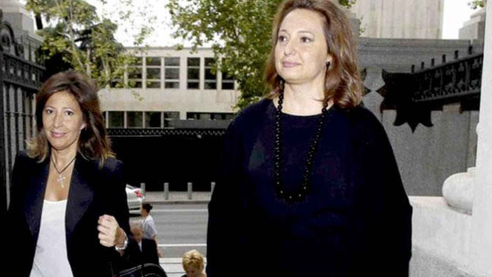 Las hermanas Cristina y Marta Álvarez Guil, las propietarias y máximas responsables de El Corte Inglés / EE