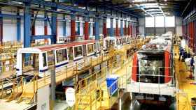 Proceso de producción de metros en la factoría de Alstom en Santa Perpètua de Mogoda (Barcelona) / EP