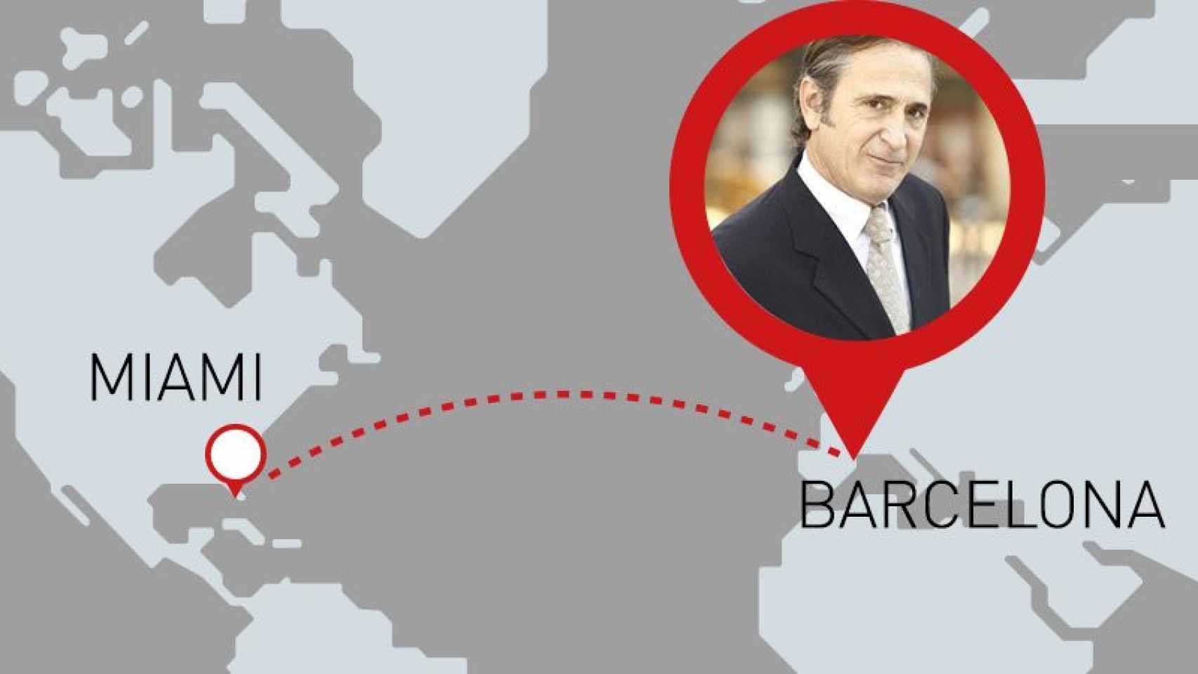 Josep Pujol Ferrusola desanda el camino que le llevó de Barcelona a Miami con la empresa Indra tras el estallido del escándalo de las cuentas ocultas de la familia.