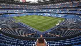 El estadio de fútbol del Real Madrid, el Santiago Bernabéu.