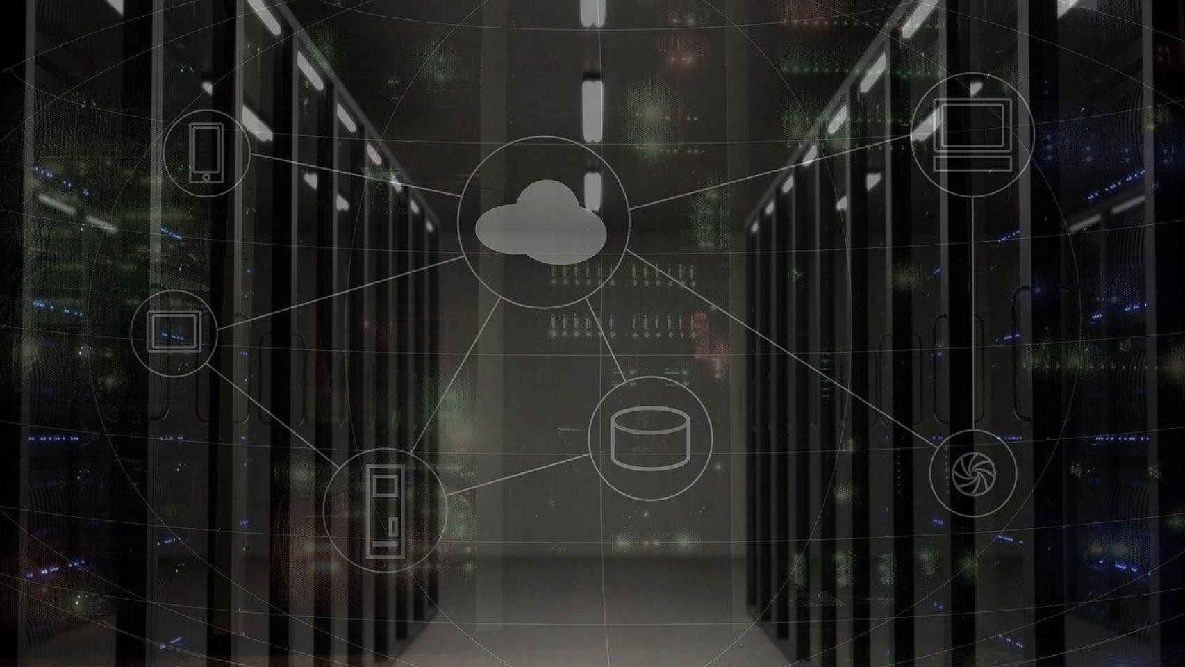 Un superordenador que almacena datos de la nube / CG